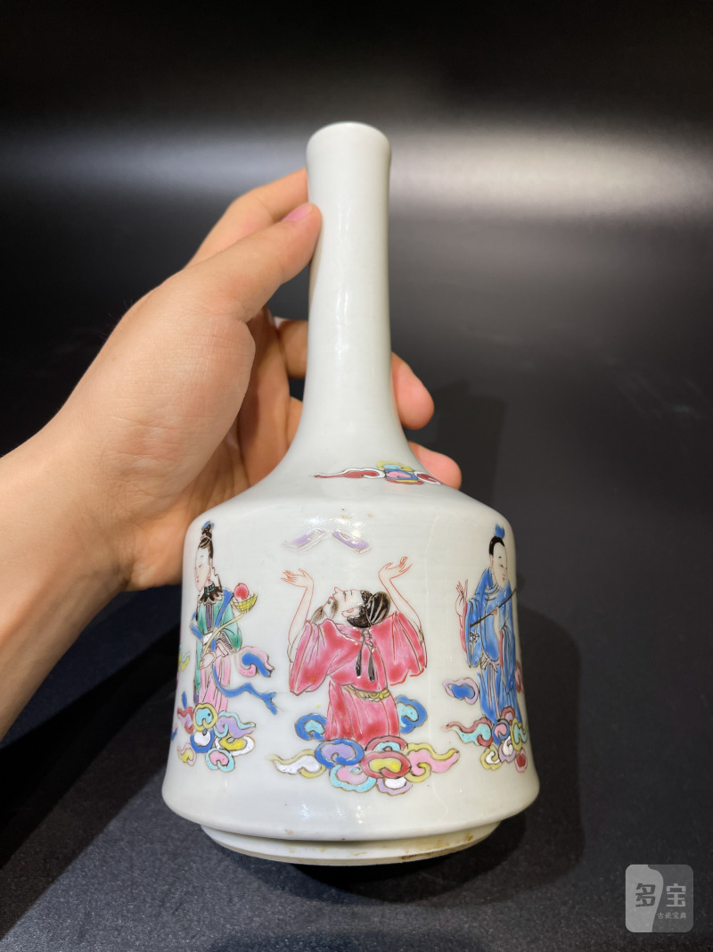 清雍正 粉彩八仙祝寿图摇玲尊 - 图11